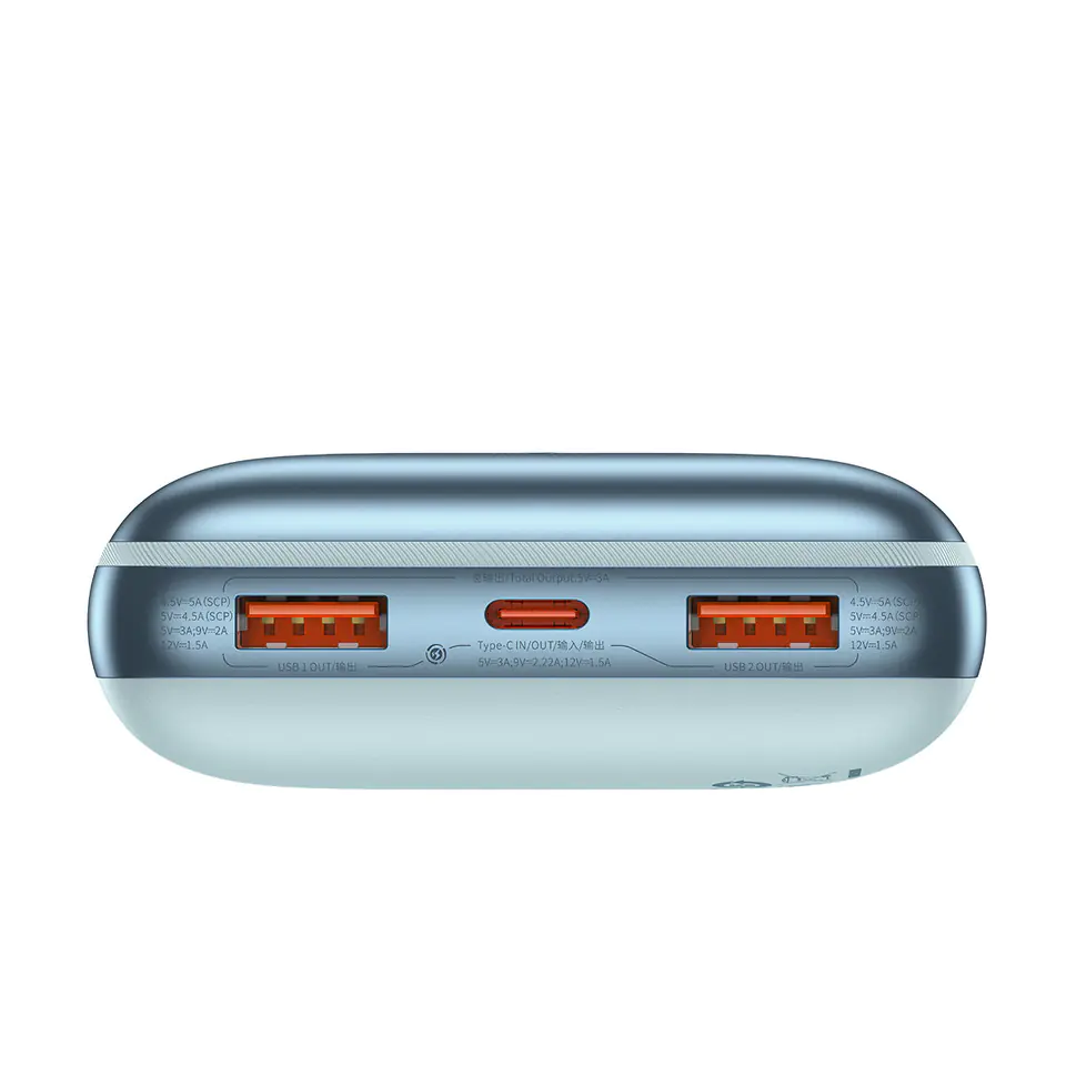 Powerbank Baseus Bipow Pro 20000mAh 22.5W niebieski z kablem USB Typu A - USB Typu C 3A 0.3m (PPBD040303)