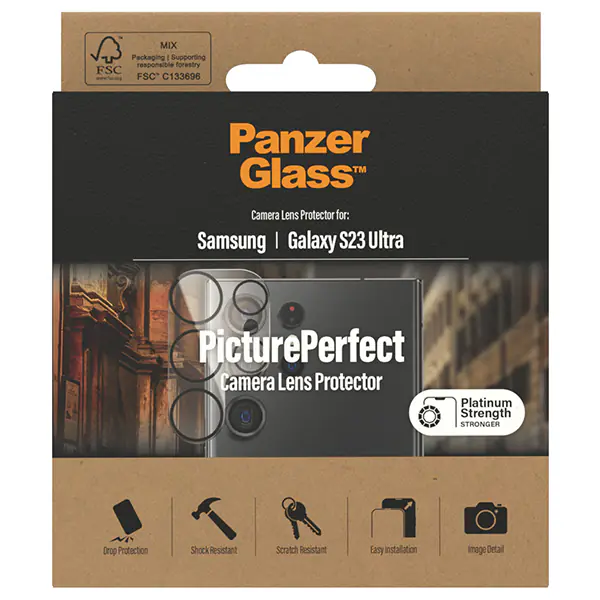 PanzerGlass Privacy Bundle 3in1 iPhone15 Pro 6.1" D3O Hardcase + Screen Protector UWF+ Lens 1137+1173+P2810