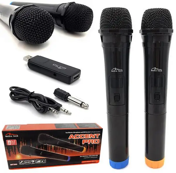 Wireless karaoke microphones ACCENT PRO MT395 Wasserman.eu