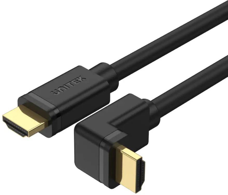 UNITEK Y-C1002 HDMI 2.0, 90° 4K60HZ,3M cable  Black