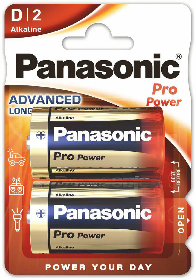 Bateria alkaliczna LR20 D 1,5V Panasonic ProPower BLISTER 2szt.