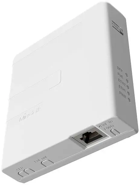MIKROTIK GPEN21 POE INJECTOR WITH SFP 2x RJ45 1000MB/S 1x SFP 1GB/S