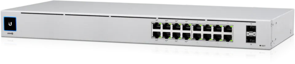 UBIQUITI USW-16-POE UNIFI SWITCH GEN2 16x GIGABIT POE+ PORTS, 2x SFP PORTS