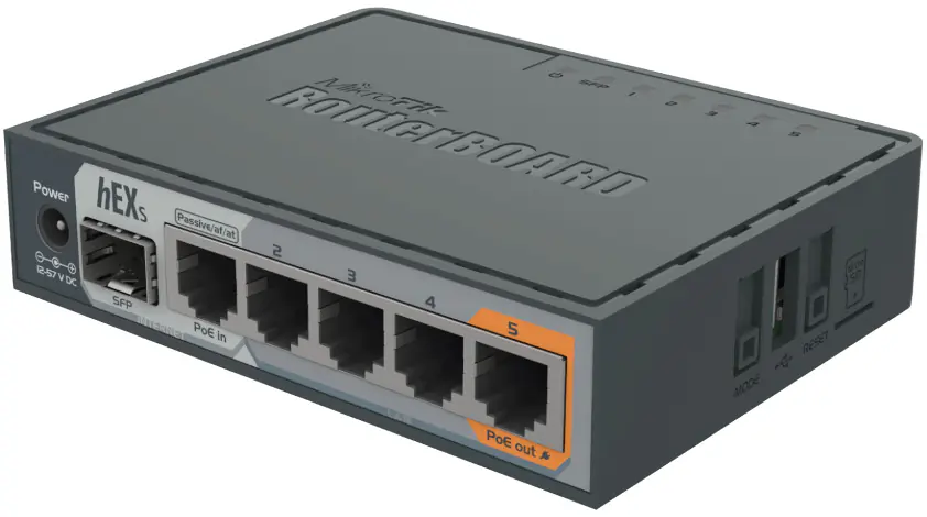 MikroTik RB760IGS hEX S Router 5xRJ45 1000Mb/s 1xSFP