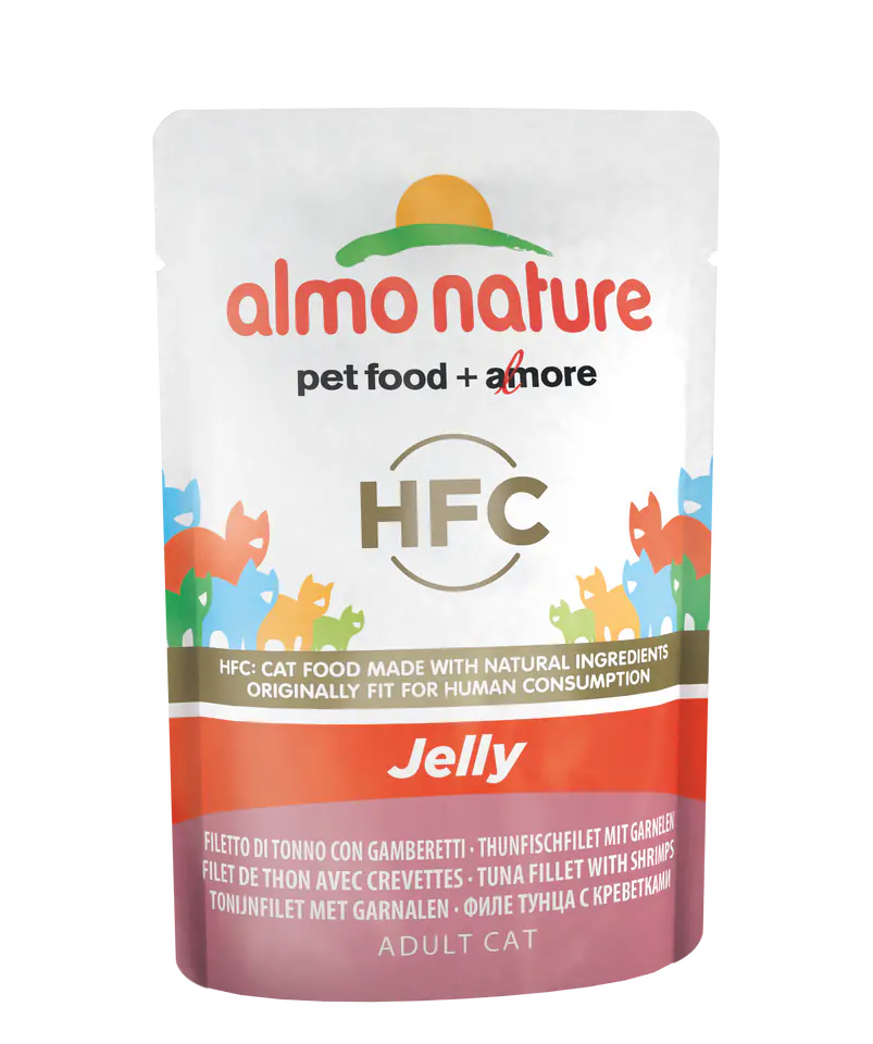 ALMO NATURE HFC Jelly - tuńczyk i krewetki 55 g | Wasserman.eu