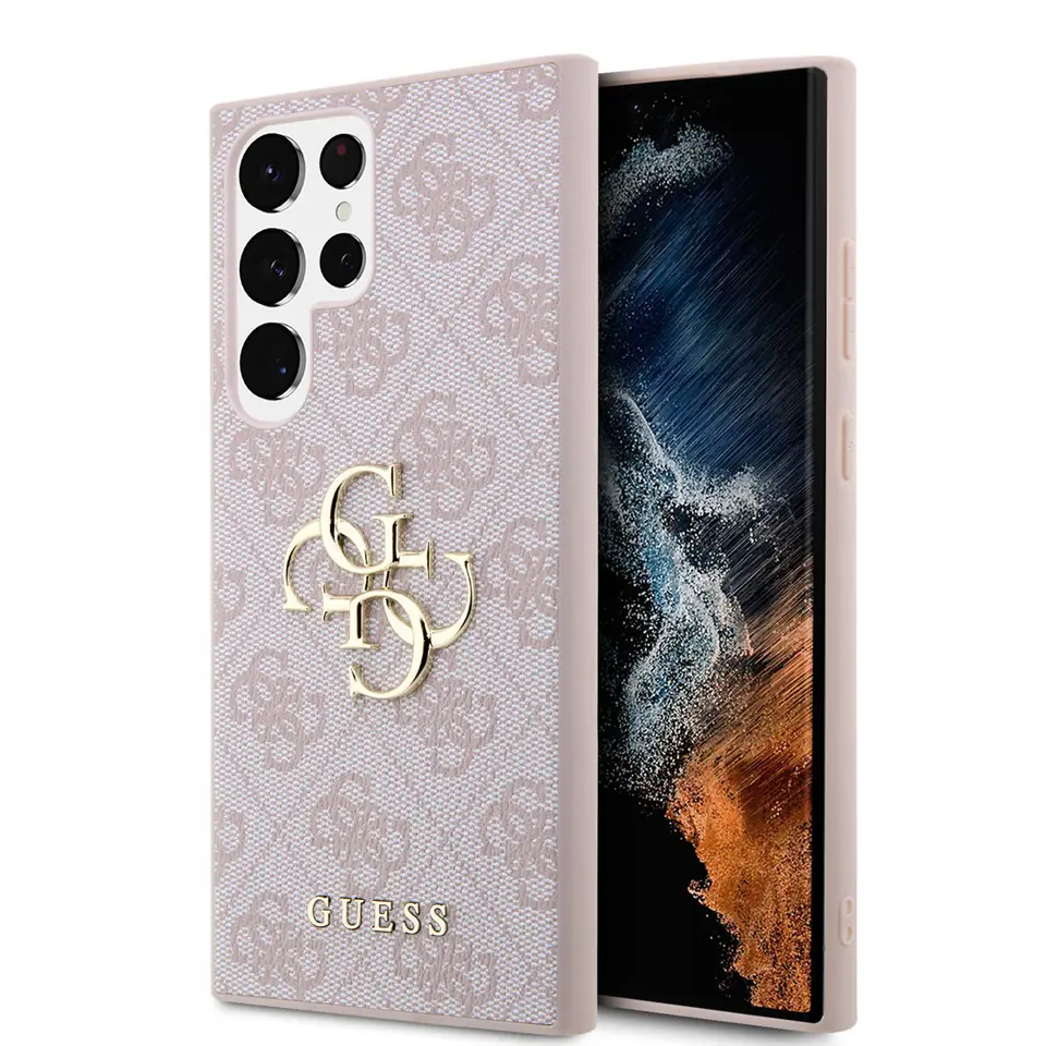 Guess GUHCS24S4GMGPI S24 S921 różowy/pink hardcase 4G Big Metal Logo