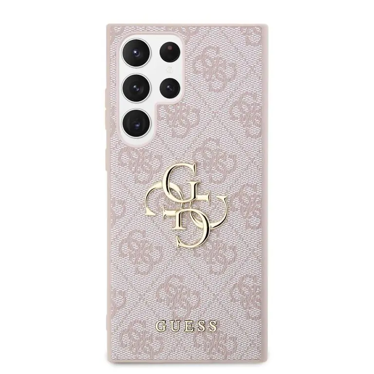 Guess GUHCS24S4GMGPI S24 S921 różowy/pink hardcase 4G Big Metal Logo