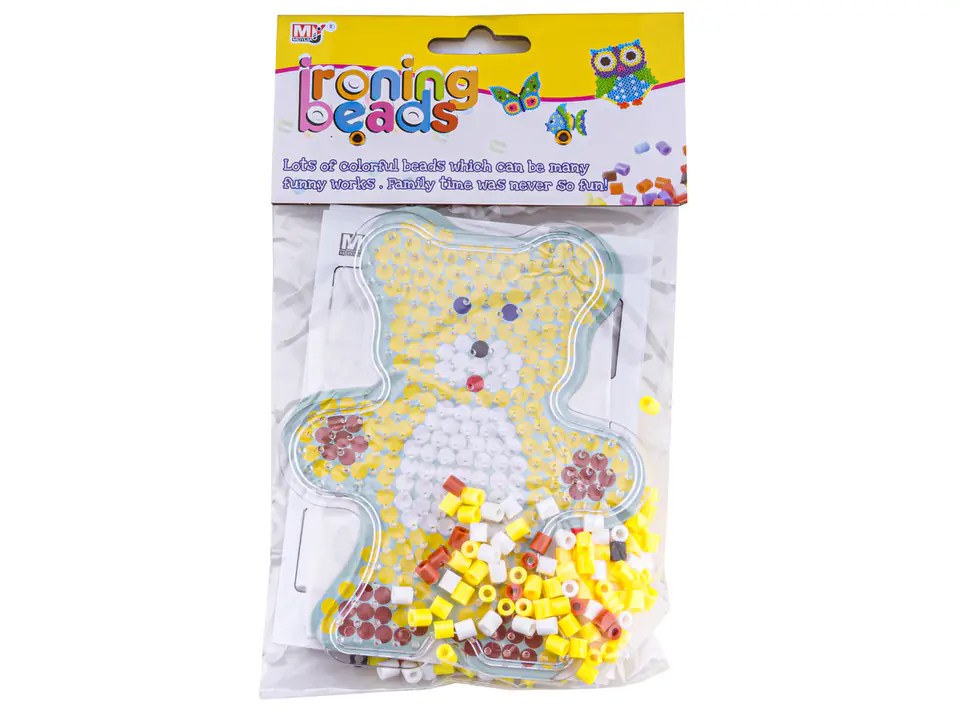 Koraliki do prasowania, Prasowanka, Szablon, Saszetka ZABAWKA, MISIU, MASKOTKA MIŚ