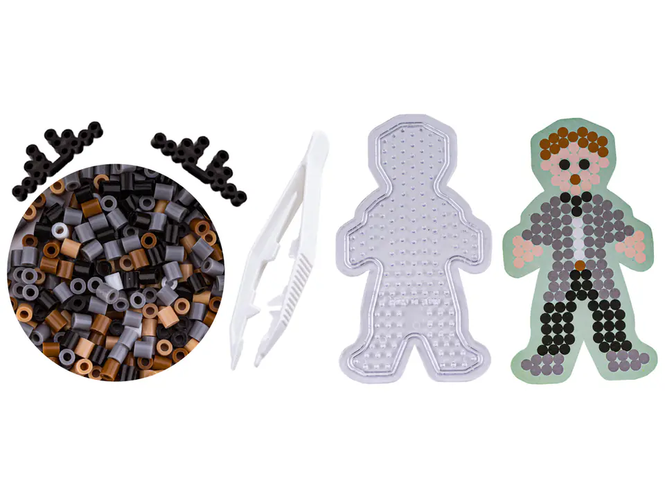 Koraliki do prasowania, Prasowanka, Szablon, Saszetka ZABAWKA, LUDZIK, CHŁOPEK, PAJACYK