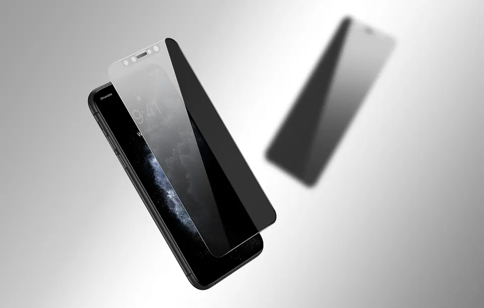 Szkło hartowane z filtrem prywatyzującym 0.3mm Baseus do iPhone XS Max/11 Pro Max