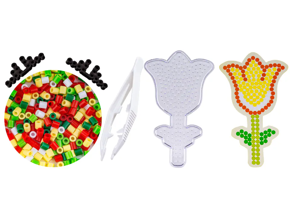 Koraliki do prasowania, Prasowanka, Szablon, Saszetka SŁONECZNY TULIPAN