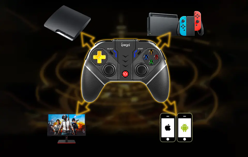IPEGA PG-9218 Gaming Controller Black Bluetooth Gamepad Analogue Android, PC, iOS