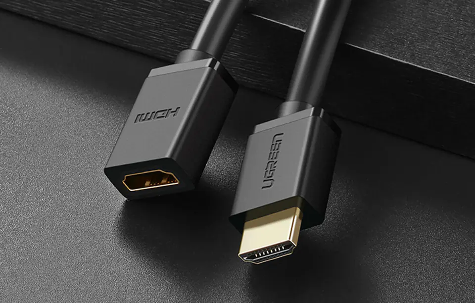 Kabel HDMI męski do HDMI żeński UGREEN, 3m (czarny)