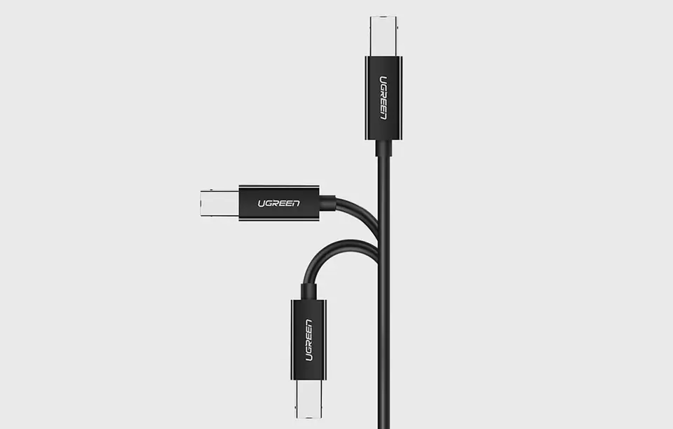 Kabel USB-C 2.0 do USB-B UGREEN US241 do drukarki, 1m (czarny)