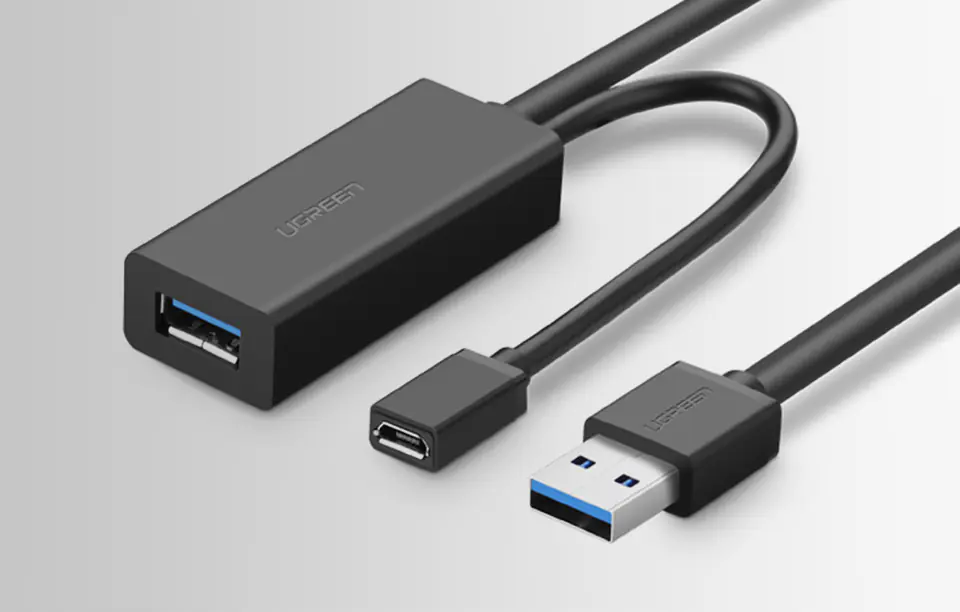 UGREEN Przedłużacz USB 3.O, 10m  US175 (czarny)