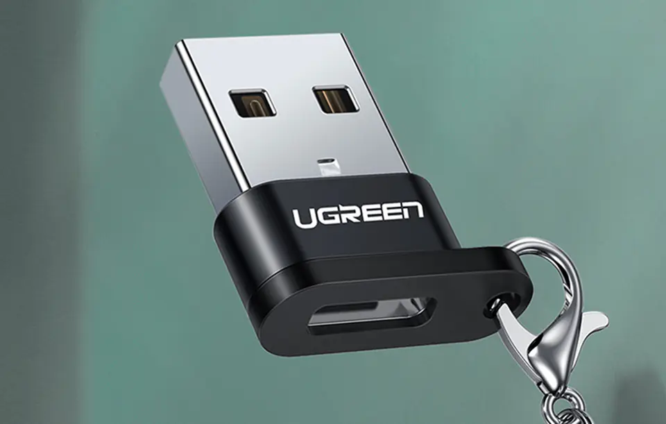 Adapter USB UGREEN USB-C do USB-A 2.0 (czarny)