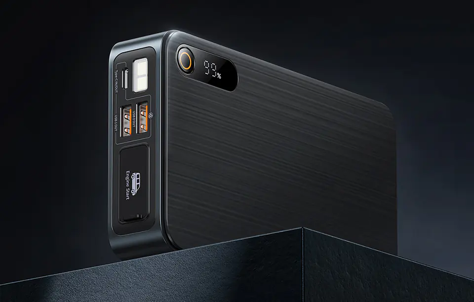 Powerbank / Rozrusznik Baseus Super Energy PRO Car Jump Starter, 1600A, USB (czarny)