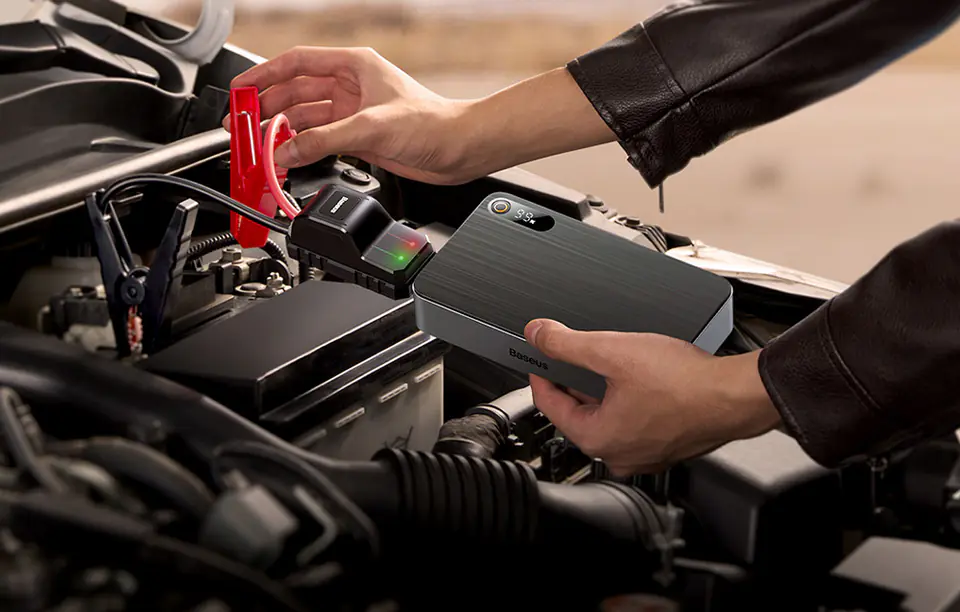 Powerbank / Rozrusznik Baseus Super Energy PRO Car Jump Starter, 1600A, USB (czarny)