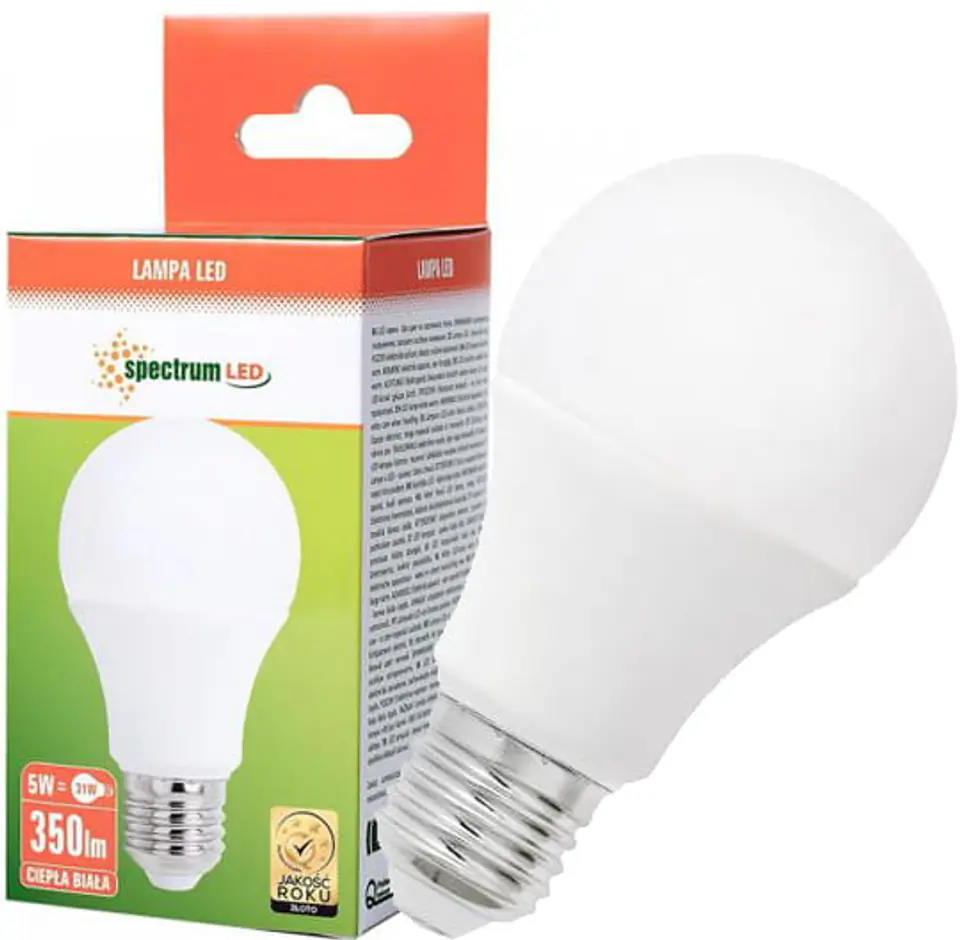 Żarówka LED E27 230V 5W