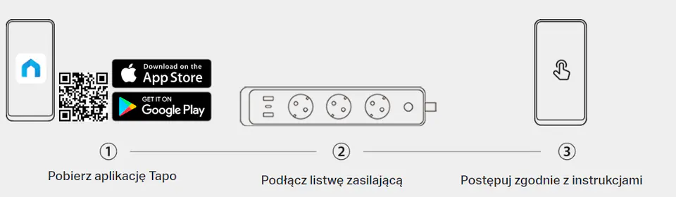 Listwa zasilajca TP-Link Tapo P300 Smart WiFi