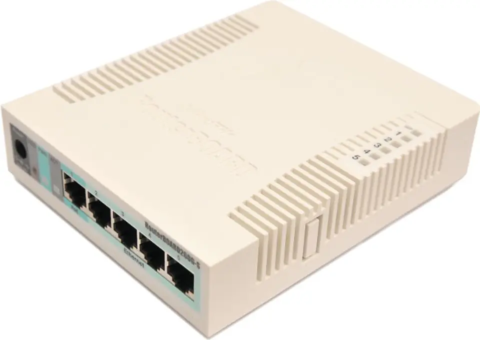 MIKROTIK RB260GS CSS106-5G-1S ROUTERBOARD GIGABIT SMART SWITCH 5XGE, 1XSFP, SWOS, PLASTIC CASE