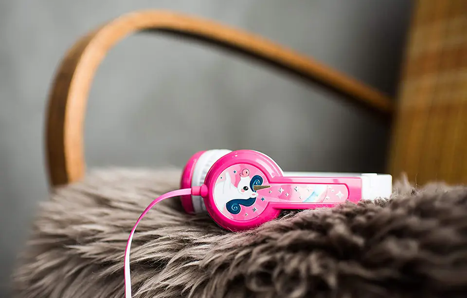 Słuchawki przewodowe dla dzieci BuddyPhones DiscoverFun (różowe)