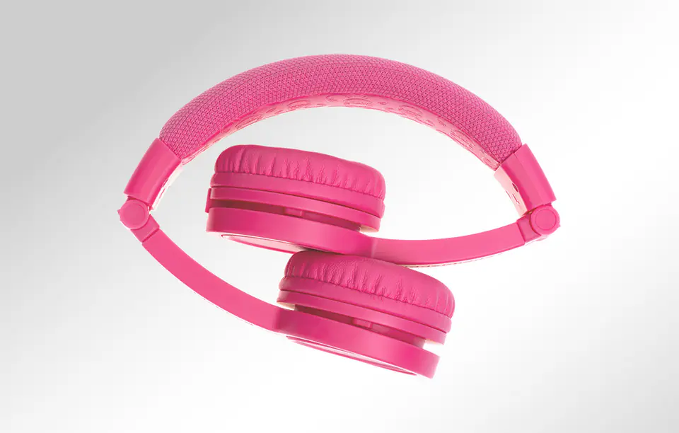 Słuchawki przewodowe dla dzieci BuddyPhones Explore Plus (różowe)