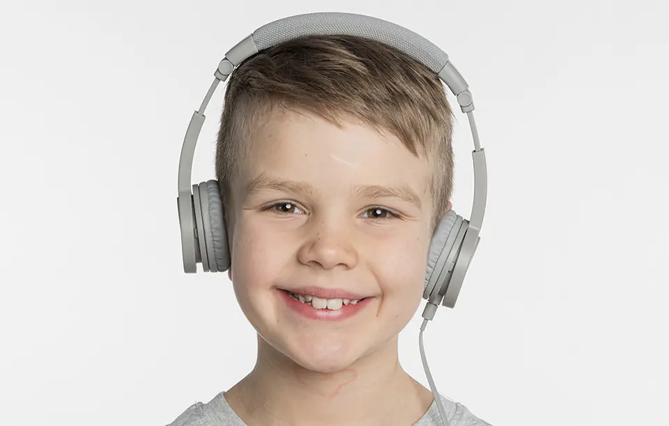 Słuchawki przewodowe dla dzieci BuddyPhones Explore Plus (szare)