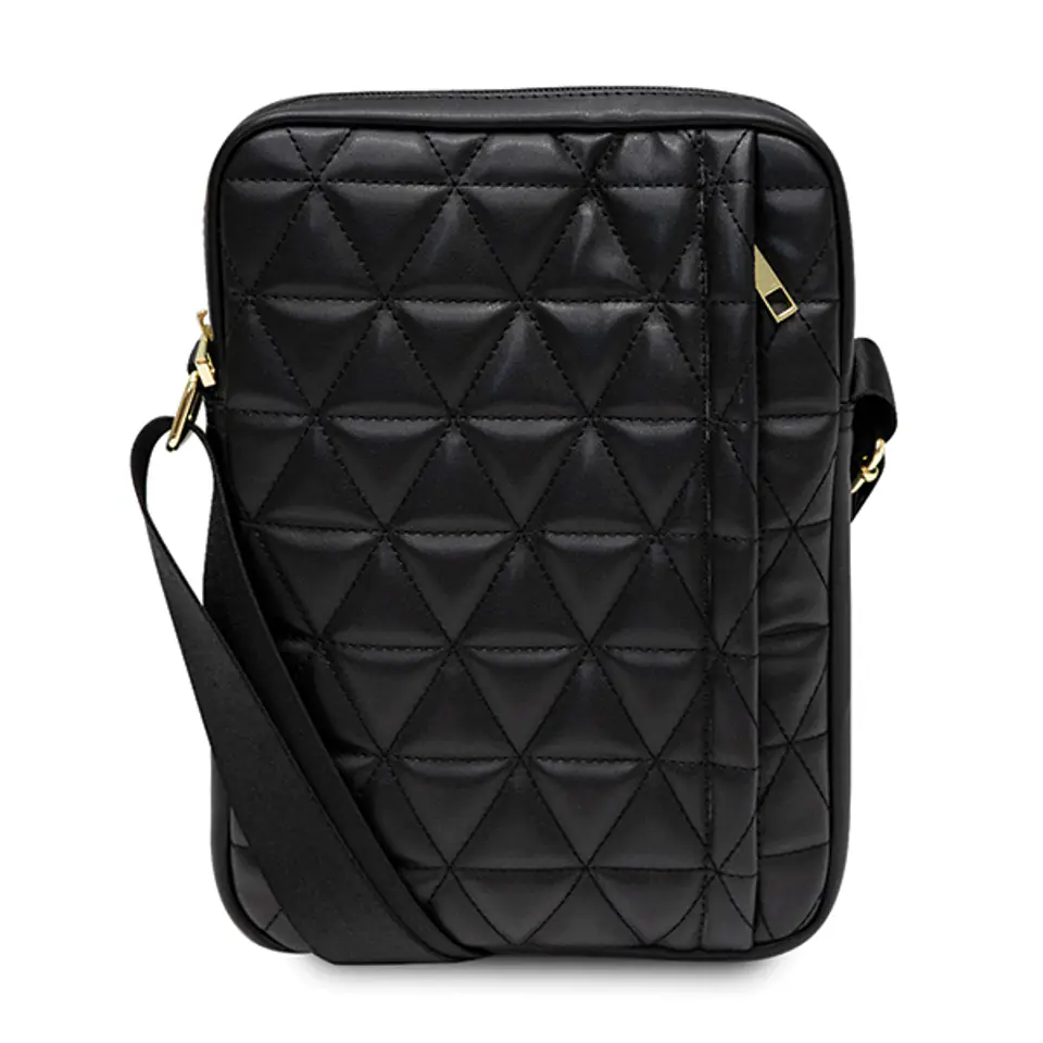 Guess Torba GUTB10QLBK 10" czarna/black Quilted Tablet Bag