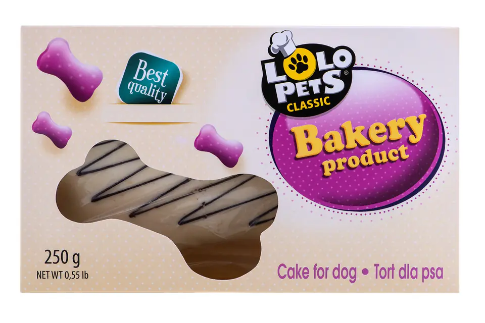 LOLO PETS Bone-shaped Cake with Apple Taste 250 Gr.