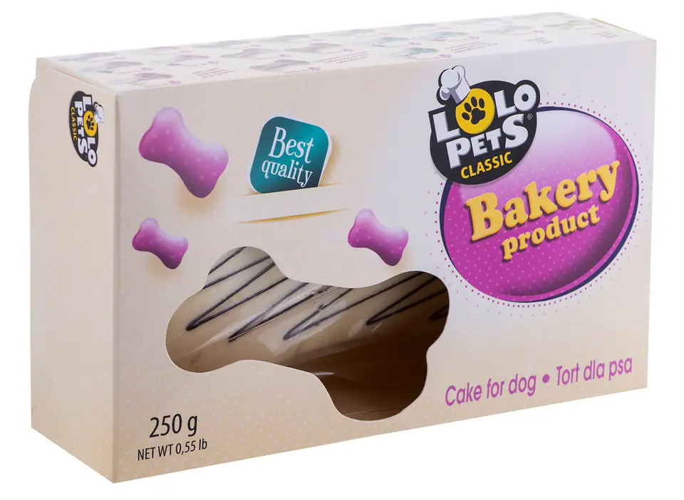 LOLO PETS Bone-shaped Cake with Apple Taste 250 Gr.