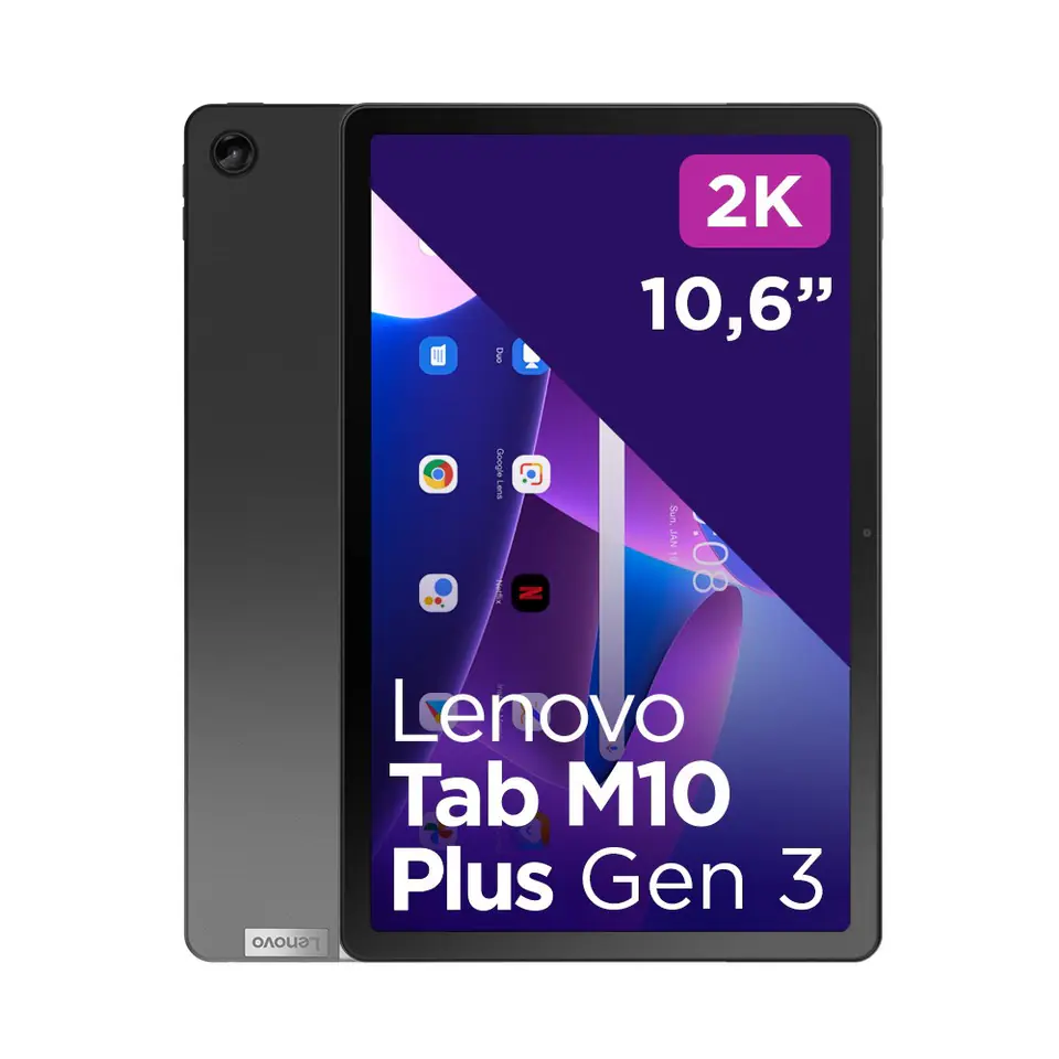 Lenovo Tab M10 Plus 3rd Gen) Helio G80 10.61 2K IPS 400nits Touch 3/32GB  ARM Mali-G52 MC2 GPU 7500mAh Android Storm Gre