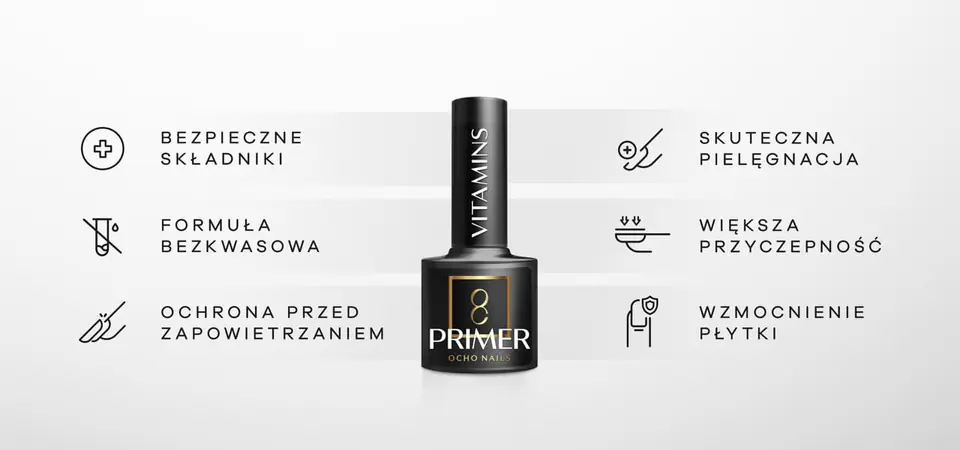 OCHO NAILS Vitamins primer bezkwasowy 120 -5 g