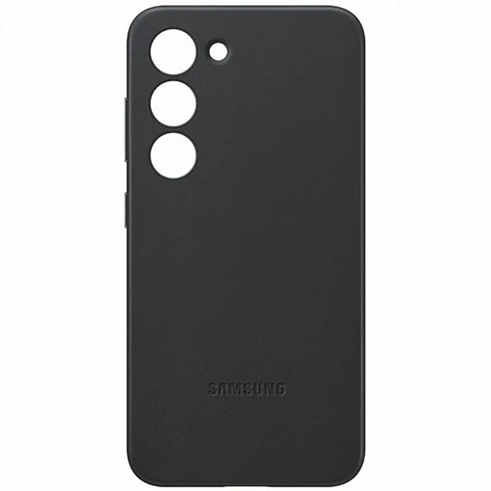 Etui Samsung EF-VS911LB S23 S911 czarny/black Leather Cover