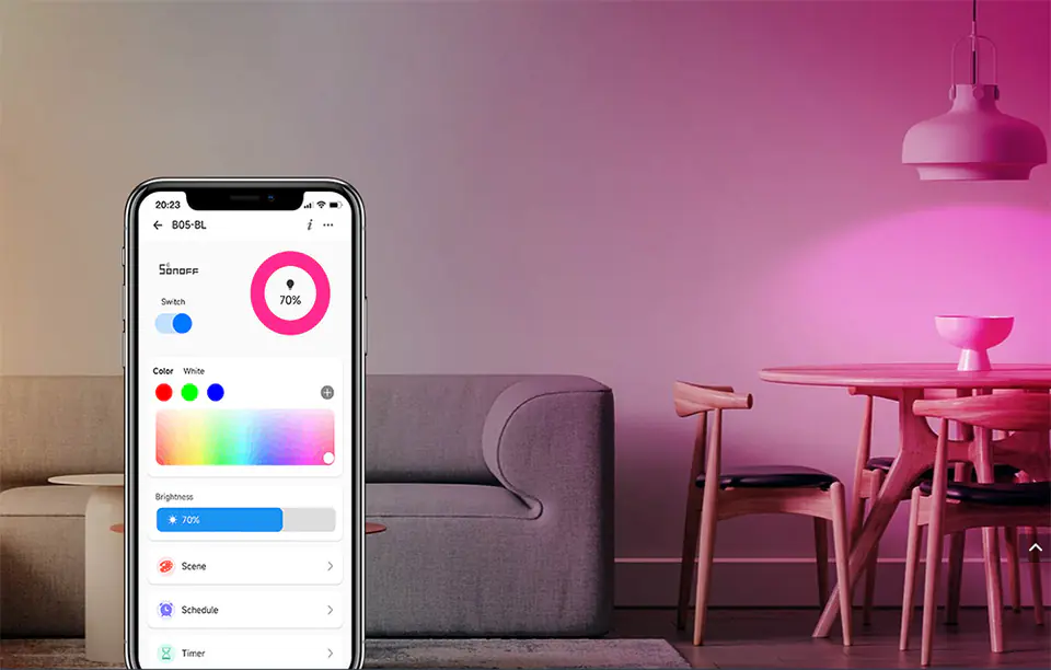 Smart żarówka Wifi LED Sonoff B05-BL-A60