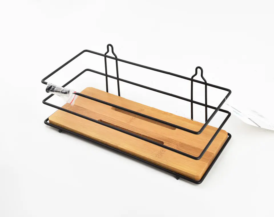 CARL BAMBOO Bathroom shelf h33x25x11cm 2 levels