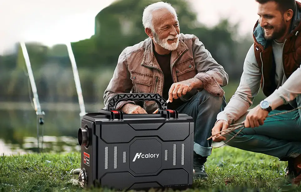 Ogrzewanie postojowe / nagrzewnica HCALORY HC-A01, Diesel, 5 kW, Bluetooth (czarne)