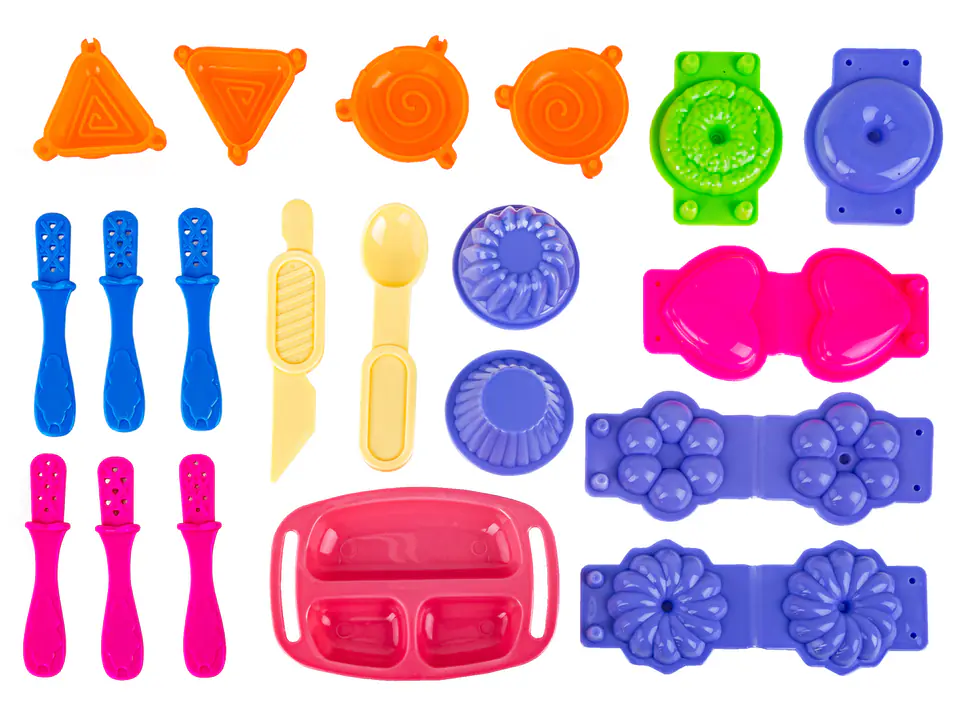 Maszynka Do Robienia Ciasteczek, Babeczek, Pączków, Lodów, Ciastolina + Akcesoria