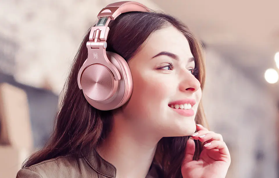 Słuchawki bezprzewodowe Oneodio Fusion A70 (różowe)