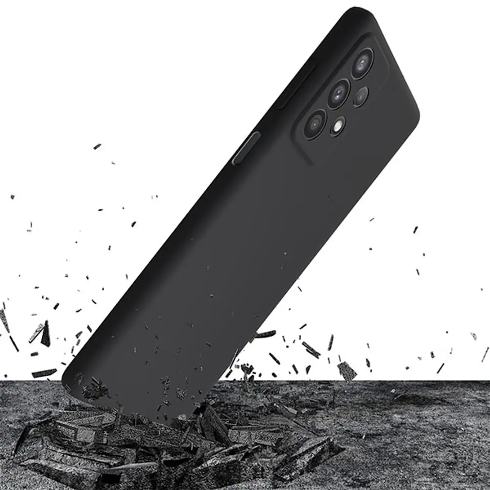 3MK Silicone Case Sam A54 5G A546czarny/black