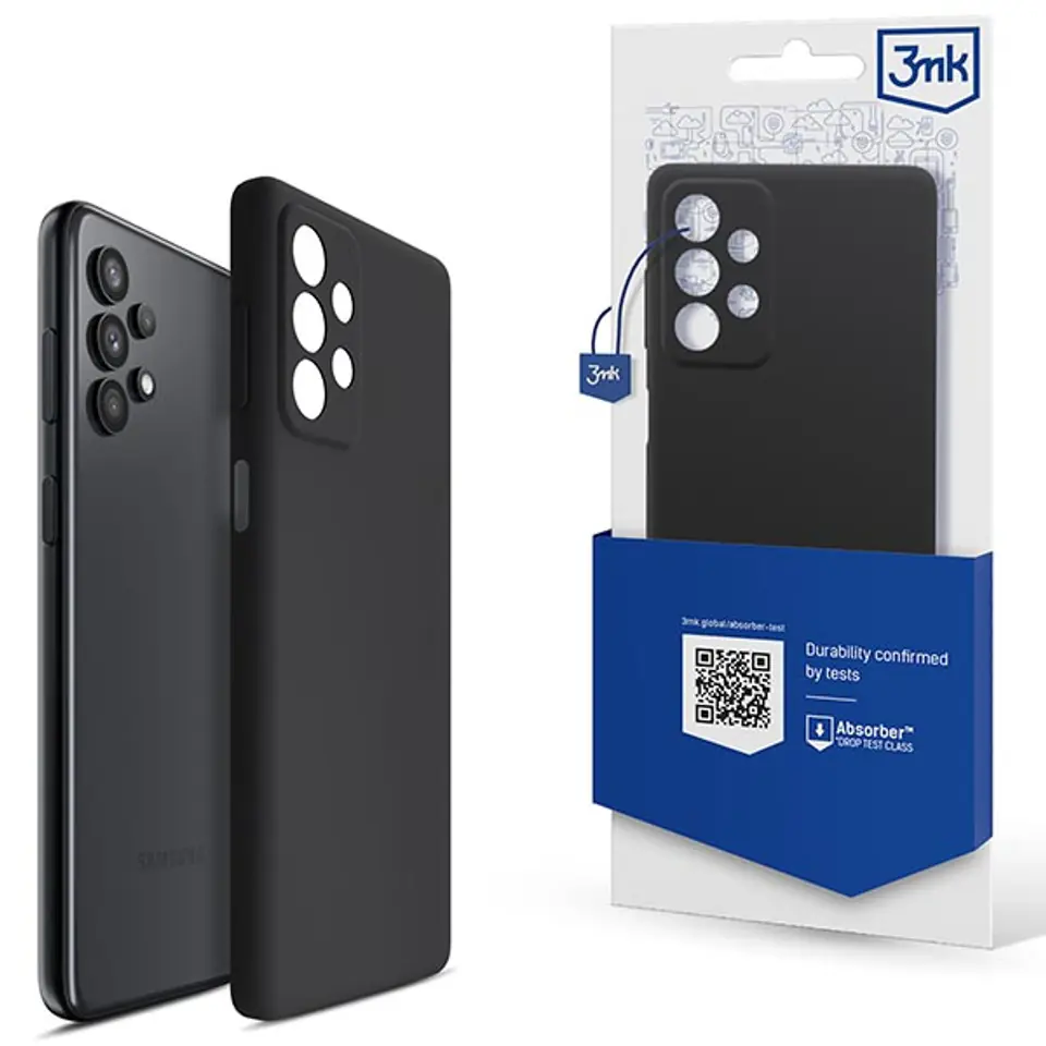 3MK Silicone Case Sam A54 5G A546czarny/black