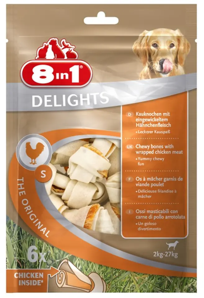 8 in 1 delights hotsell dog chews