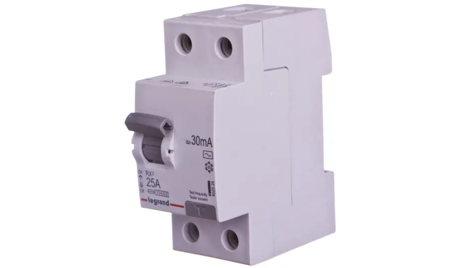 Residual current circuit breaker 2P 25A 0,03A type AC P302 RX3 402024 ...