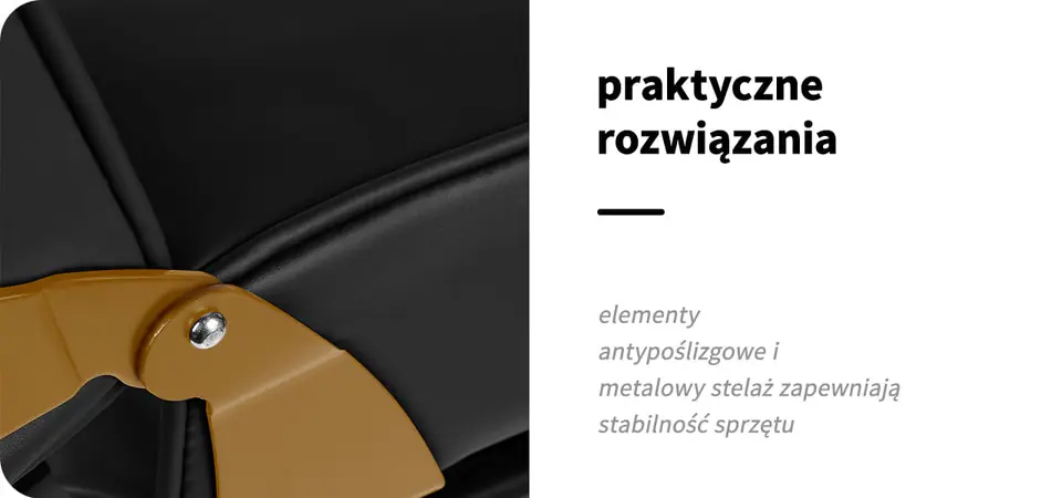 Fotel kosmetyczny 557G z kuwetami złoto czarny