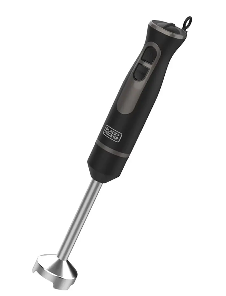 ▷ Black & Decker BXHBA1500E blender Immersion blender 1500 W Black,  Stainless steel