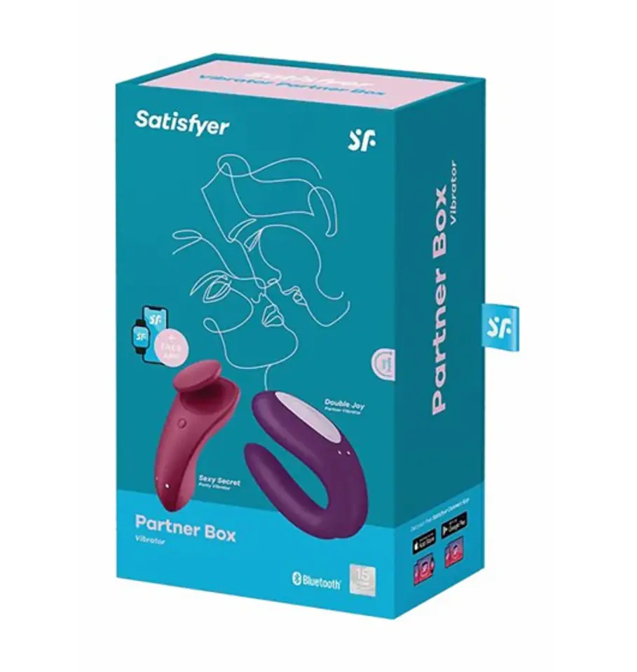 Satisfyer Partner Box 1 Set Sexy Secret Panty Vibrator + Double