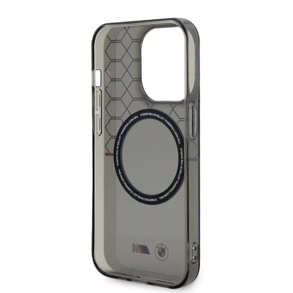 BMW BMHMP13LHGPK iPhone 13 Pro / 13 6.1" szary/grey Pattern MagSafe