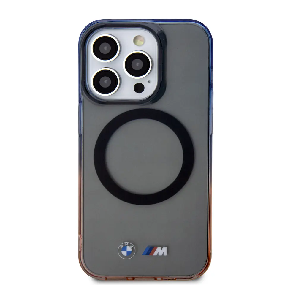 BMW BMHMP15XHTGE iPhone 15 Pro Max 6.7"  szary/grey hardcase Gradient Bumper MagSafe