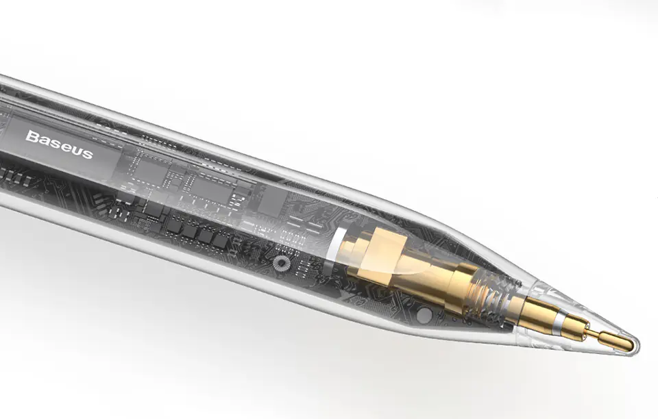 Pojemnościowy rysik / stylus Baseus Smooth Writing 2 z wskaźnikiem baterii (biały)