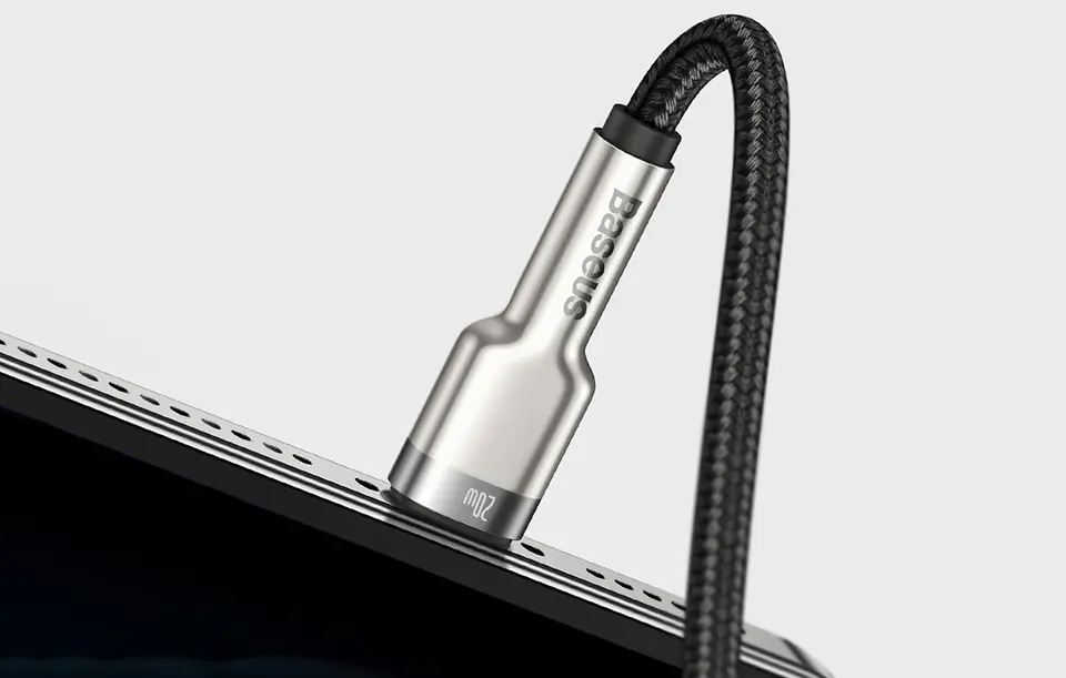 Kabel USB-C do Lightning Baseus Cafule, PD, 20W, 2m (czarny)